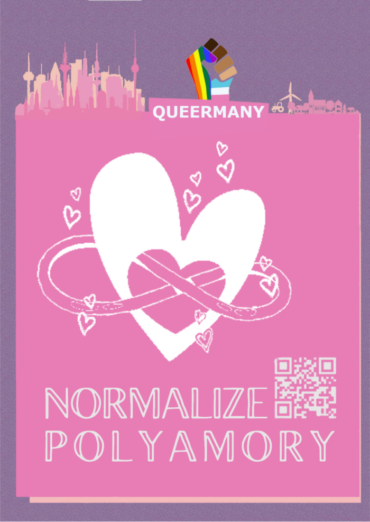 Aufkleber Normalize Polyamory- polyamore-Sticker-Motiv
